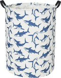Shark Kids Laundry Basket Baby Hamper Shark Toy Storage Bin for Boys Room Decor Baby Nursery Hamper Gift Baskets for Bedroom Bathroom(Blue Shark)