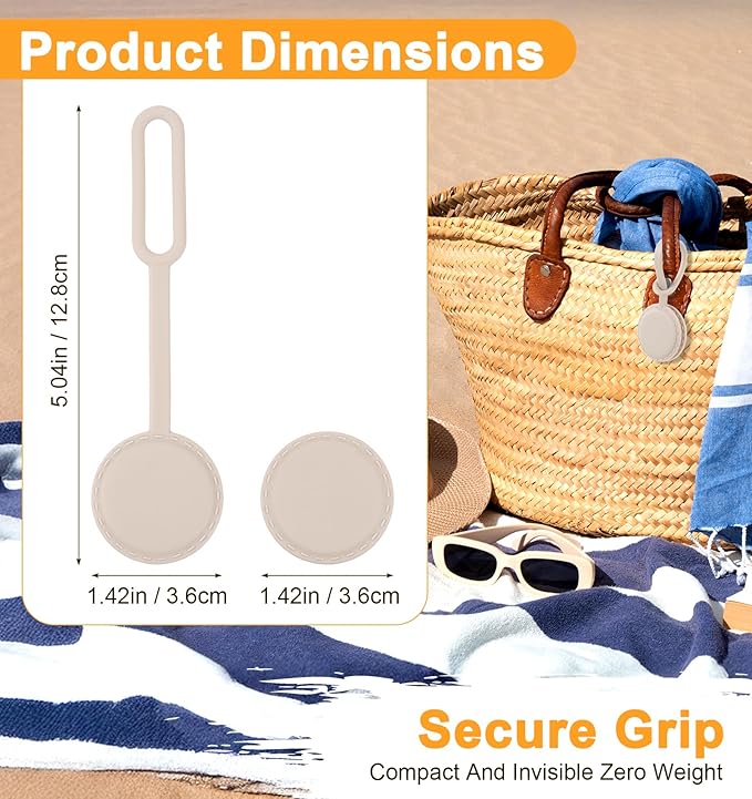 Magnetic Hat Clip, Adjustable Magnetic Hat Clip for Travel on Bag, Silicone Travel Hats Clips for Beach Vacation, Perfect for Sun Hats, Easy to Use