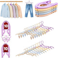 Travel Hangers, Cruise Ship Essentials Travel Essentials, Portable Cruises Must Haves 2025, Folding Hangers for Suitcase, RV Camping Airplane Europe Vacation Essential (20, Mixed)