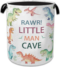 Cartoon Dino Laundry Basket Collapsible Laundry Hamper with Handles, Waterproof Oxford Cloth Storage Bin for Bathroom/Bedroom/Dormitories 16 X 20.8 Inch
