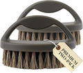 Horsehair Suit Brush for Men – Premium Lint Remover for Wool Coats, Cashmere, Sweaters & Garments – Reusable Clothes Brush for Collars, Sleeves & Travel – Gentle Fabric Brush for Blazers & Jackets
