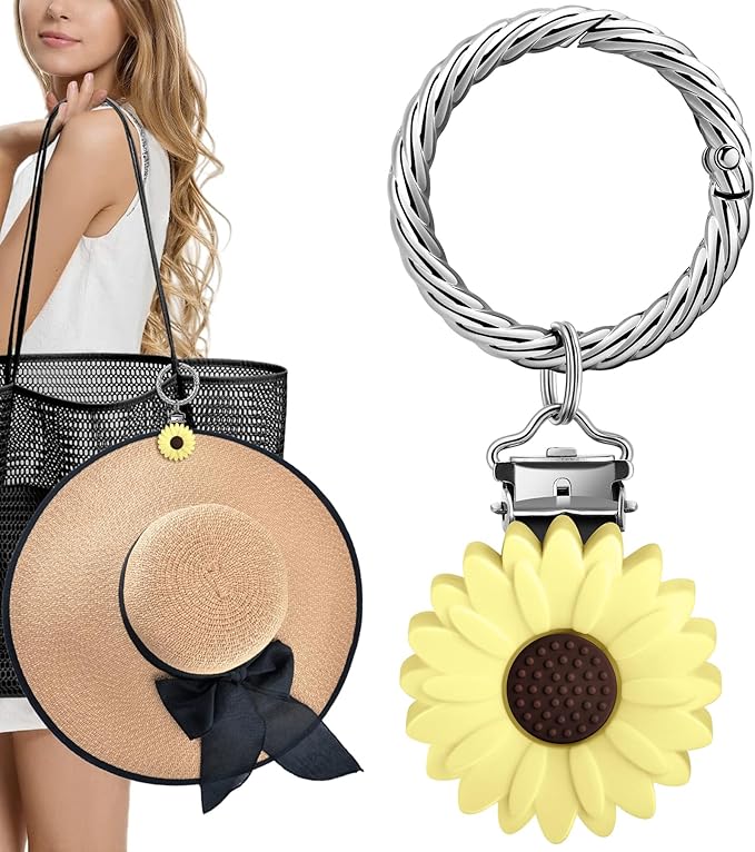 Hat Clip - Hat Holder for Travel on Bag - Silicone Hands Free Hat Clip for Purse Luggage - Protect Hat from Falling