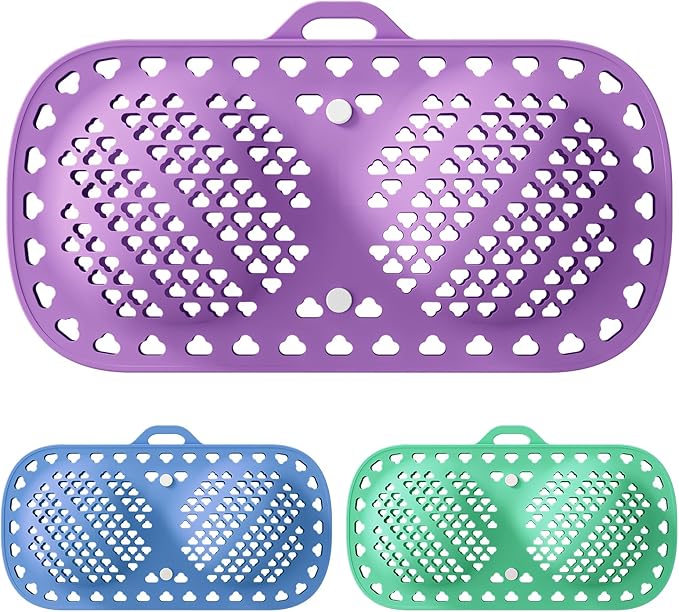 Bra Washing Bag for Laundry, Silicone Lingerie for Washing Delicates, Laundry Bag Washing Machine & Dryer Washing Bags, Maternity, Sports Bras, Sexy Bras (Purple&Blue&Green)