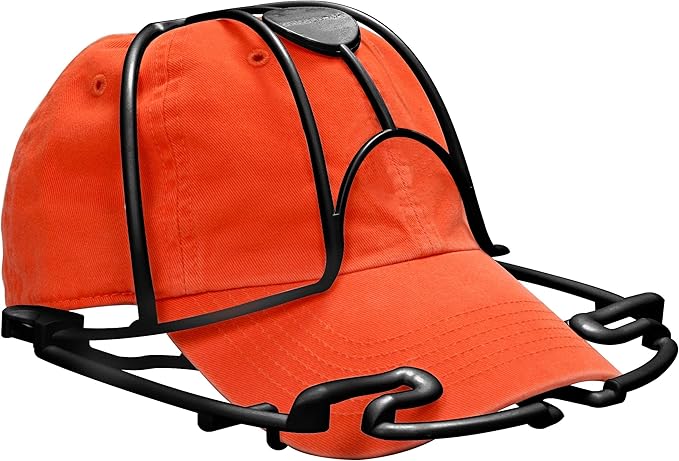Perfect Curve Cap Washer - Hat and Visor Cleaning Rack. for Hats with Flat and Curved Brims. Made in USA.