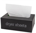 AuldHome Design Farmhouse Dryer Sheet Dispenser (Black); Countertop Enamelware Fabric Softener Sheet Holder for Laundry Room