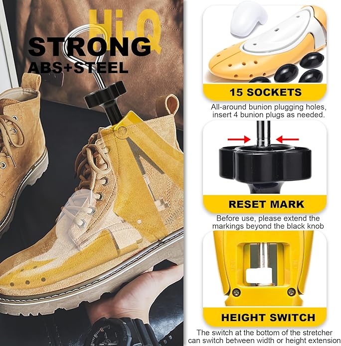 Shoe Stretcher Men Women, Boot Stretcher for Wide Feets Adjustable Shoe Tree Boot Widener Expander