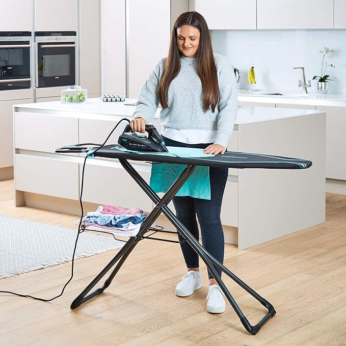Minky Homecare Ergo Plus Ironing Board, 48" x 15", Black Multi