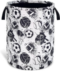 Various Balls Laundry Basket Foldable Oxford Cloth With Handle Portable Colorful Storage Basket Organizer Suitable For Laundry Room/Bedroom/Living Room/Children'S Room (18.9 X 16.5 Inch)