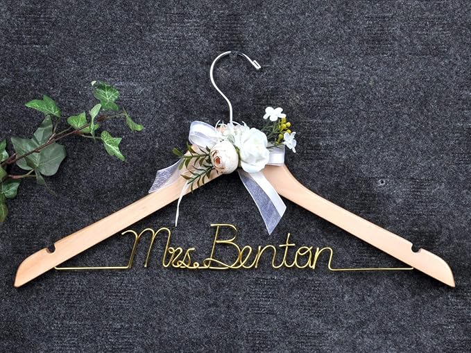Personalized Bride Hanger, Wedding, Lady, Custom, Honor Maid, Bridesmaid, Doctor, Graduation Dress