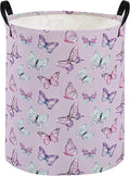 Kids Laundry Basket Animal Hamper for Nursery Butterfly Hamper Cute Kids Storage Bin Organizer Room Decor for Home(Butterfly)