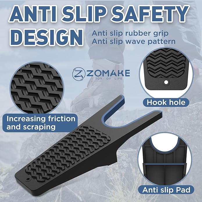 ZOMAKE Boot Jack,Boot Remover for Cowboy Boots,Boot Puller Boot Take Off Helper Boot Removal Tool for Men,Shoe Remover Helper