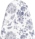 Large Ironing Board Cover and Pad 21x59”, Iron Board Cover with 6mm Thick Felt Padding, Drawstring, Hook and Loop Fasteners, Floral & Butterflies