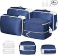 Comforter Storage Bag 66 L - 4 Pack Blanket Storage Organizer Compression Bags, Large Capacity Ultra Space Saving Self Organize for Bedding, Pillow, Duvet, Sheet Storage with Zipper Window
