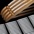 500 Pcs Non Slip Rubber Clothes Hanger Grips Adhesive Clothing Hanger Grip 2.8 x 0.2 Inch Clothes Hanging Accessories with Fins Strips Grippers for Home Stores Use (Clear)