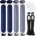 2 Pairs Boot Shaper Stands with 8 Labels Cotton Tall Boot Inserts for Closet Organization