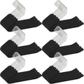 Open Ended Padded Pants Hangers Non Slip Foam Sponge Coated Pant Hangers for Men and Women Plating Anti Rust Chrome Metal for Closet Jeans Slacks Towel Skirt Organizer, Black(30 Pack)