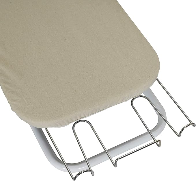 Household Essentials Tabletop Ironing Board with Iron Rest | Wood Top, Sturdy Metal Legs with Support Bars | Compact & Lightweight Ironing Board for Small Spaces, Dorms, Apartments | 30"x12"