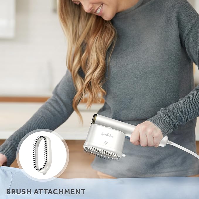 Sunbeam FlexSteam 2-in-1 Iron & Steamer – 1200W, Rotating Head, Non-Stick Soleplate, 110ml Tank, Vertical/Horizontal Use, 25s Heat-Up, 8' Swivel Cord, 3-Year Limited Warranty