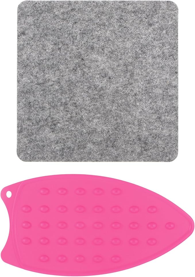 HARFINGTON Wool Pressing Mat 8" x 8" Wool Ironing Pad Sewing Notions for Crafts Quilter Quilting