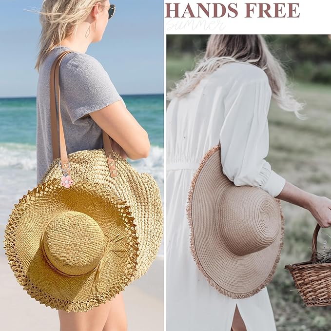 Hat Clip - Hat Holder for Travel on Bag - Silicone Hands Free Hat Clip for Purse Luggage - Protect Hat from Falling