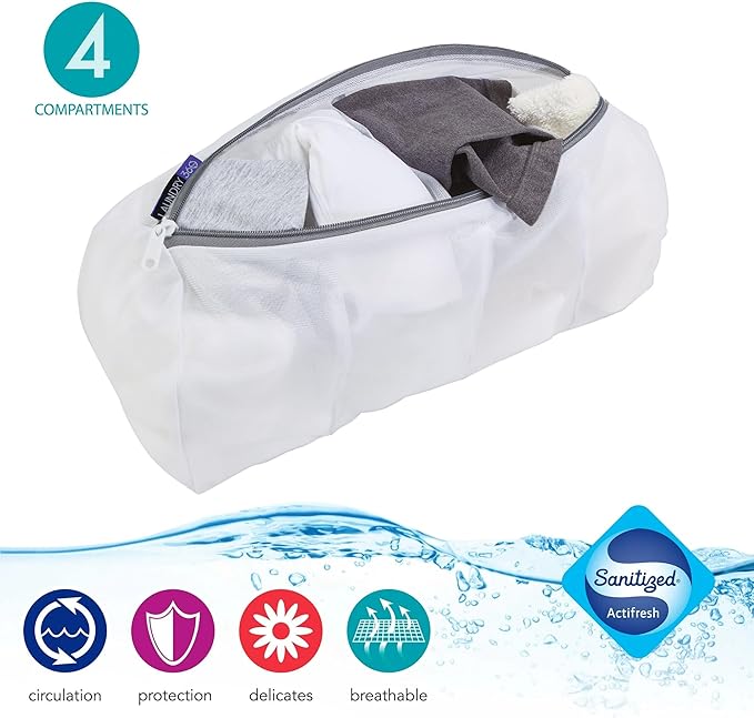 4 Compartment Hosiery Wash Bag