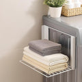 Magnetic Shelf for Washing Machine Magnetic Organizer Shelf for Laundry Hanger Organizer Washing Machine Shelves Magnetic Fridge Shelves for Laundry Bathroom Kitchen RV White