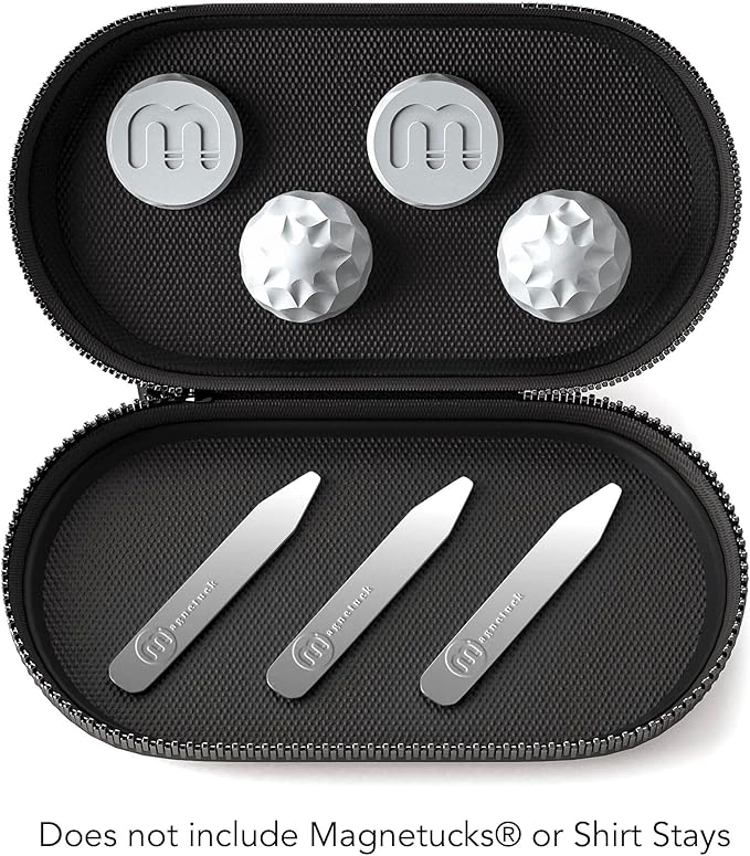 Magnetuck MagneCASE Protective Magnetic Case Magnetic Collar Stays - Sleek Black Finish