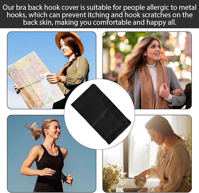 3-Pack Breathable Cotton Bra Hook Covers | Soft Back Strap Pads | Stop Bras Chafing & Hooks Irritation