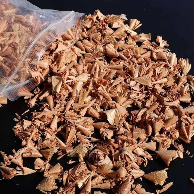 Spanish Cedar Wood Shavings for Cigar Humidor, Cigar Box, Cedar Wood Chips for Cigar Alcoholization, Humidor Accessories for Cigar Storage (Sawdust, 1.75oz)