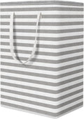 StorageRight Laundry Basket Hamper Large Collapsible Laundry Hamper with Easy Carry Handles，Freestanding Clothes Hampers for Laundry, Bedroom, Dorm, Clothes, Towels, 75L, Grey