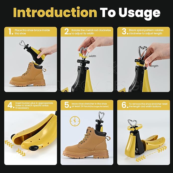 Shoe Stretcher For Women Men,Boot Stretcher Women Men,Shoe Expander Widener Stretch Length Width