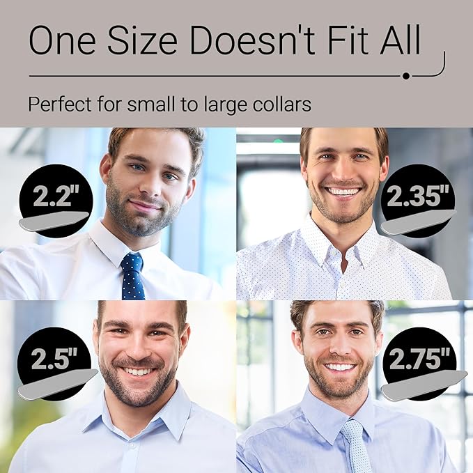 Collar Stays - 56-Piece Set in 4 Sizes with Precision Case – Gift for Sharp-Dressed Men