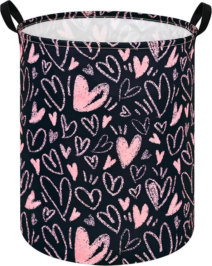 Girls Room Storage Basket Decor Organizer Bins Kids Hamper Storage Bins Toy Box Women Laundry Basket Large Canvas Collapsible Chest for Home/Dorm/Kitchen/Pet/Office/Closet/Shelf/Gift Baskets