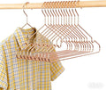 Rose Gold Coat Suit Shirt Metal Wire Standard Clothes Hangers, 30 Pack Heavy Duty Shirt Blouse Hanger 16.5” Coat Suit Bridal Boutique Space Saving Slim Wire Hanger