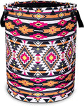 Ethnic Tribal Geometric Pattern Laundry Basket Foldable Oxford Cloth Funny Tote Bag Laundry Hamper Clothes Storage Bucket Toy Organizer For Bathroom/Laundry Storage/Bedroom 18.9x16.5 Inch