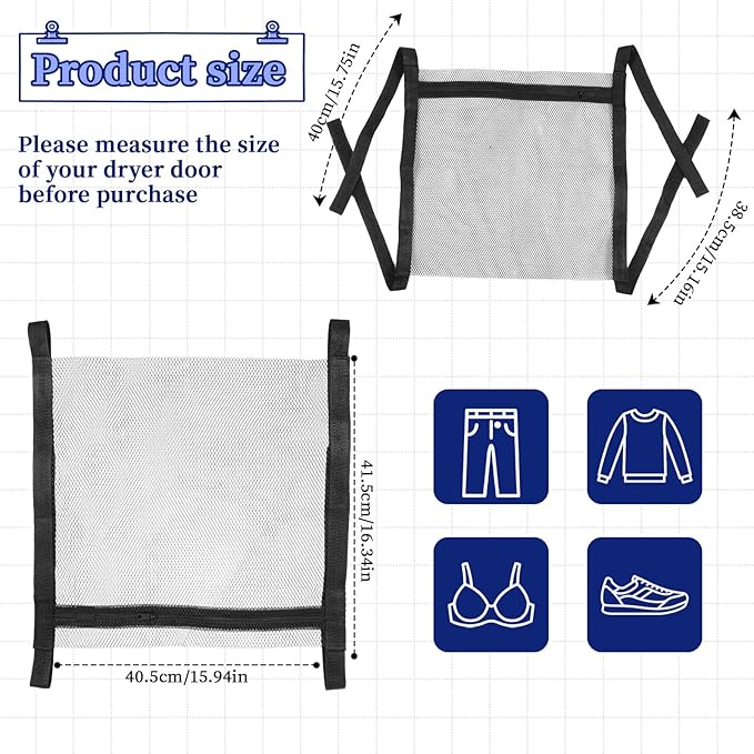 Shoe Dryer Bag, HoneyComber Mesh Bags, Shoe Washer Machine Bag with Strap and Zipper for Clothing Shoes Laundry Accessories 16.3 x15.9 Inch