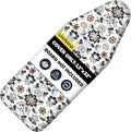 Small Ironing Board Cover and Pad 12"x32" Small Iron Board Cover with Padding,Tabletop Mini Ironing Board Cover and Pad Small Size, Cotton Canvas, Heat Resistant, Drawstring Floral