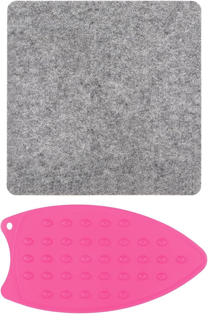 HARFINGTON Wool Pressing Mat 10" x 10" Wool Ironing Pad Sewing Notions for Crafts Quilter Quilting