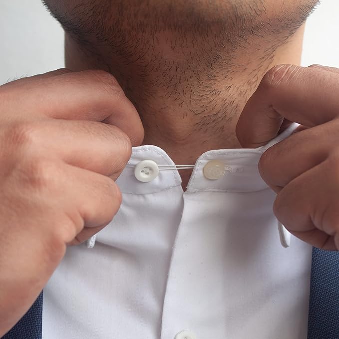 Shirt Collar and Pant Waist Extenders/Expanders + Collar Stays Travel Set