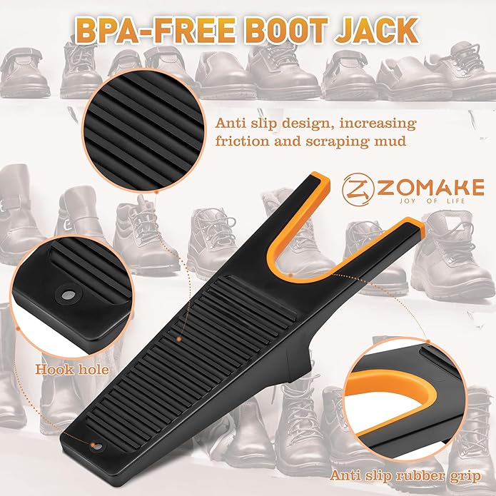 ZOMAKE Boot Jack,Boot Remover for Cowboy Boots, Boot Puller Boot Take Off Helper Boot Removal Tool for Men Women
