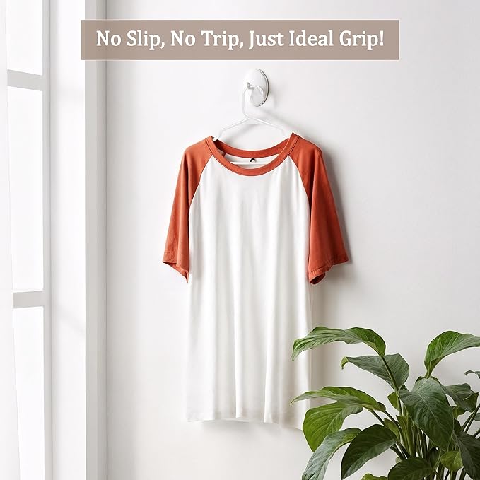 Utopia Home Clothes Hangers 20 Pack - Plastic Hangers Space Saving - Durable Coat Hanger with Shoulder Grooves (White)