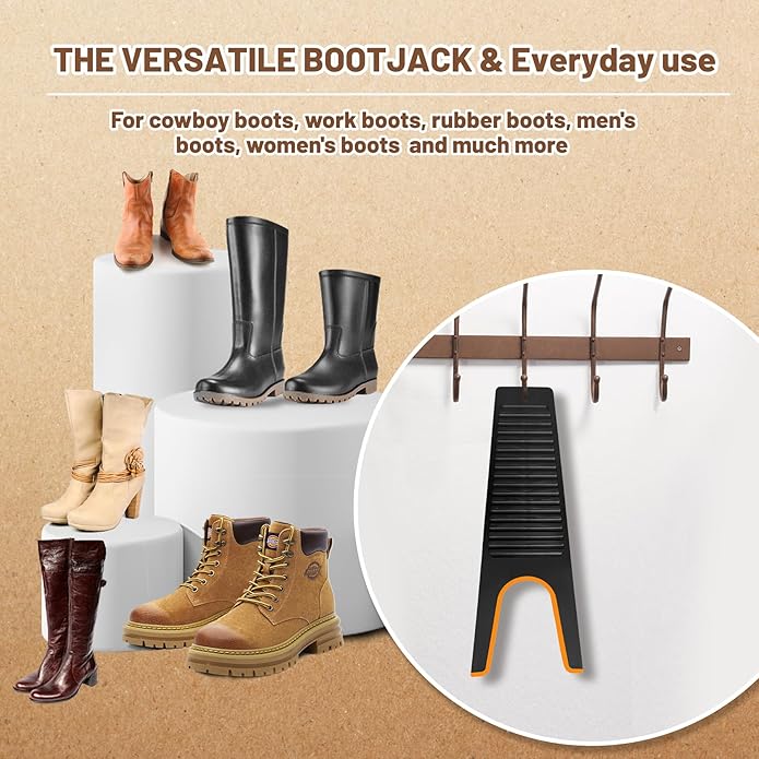 ZOMAKE Boot Jack,Boot Remover for Cowboy Boots, Boot Puller Boot Take Off Helper Boot Removal Tool for Men Women
