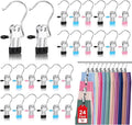 Boot Hangers Clips for Closet, Laundry Hooks Hanging Clips Clothes Pins Boot Holder Clips Space Saving Portable for Travel Tall Boots Socks Towel Jeans Hats (24, Multi)