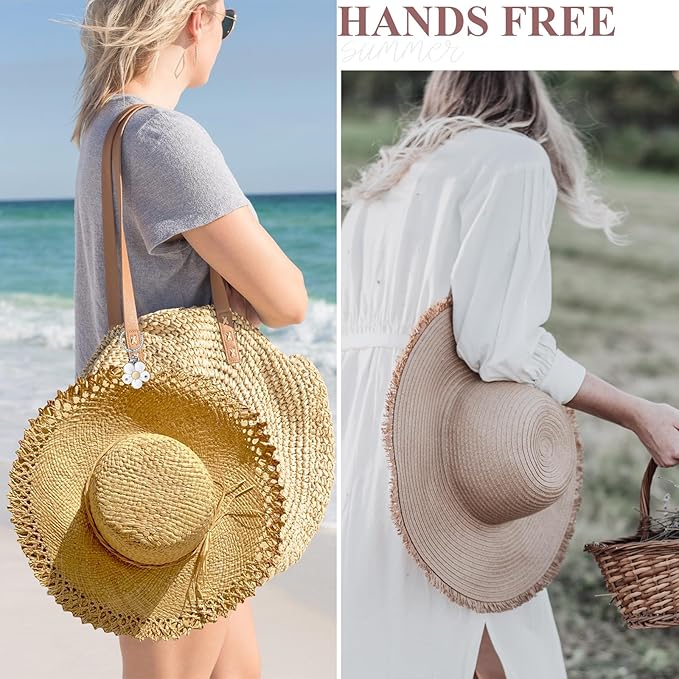 Hat Clip - Hat Holder for Travel on Bag - Silicone Hands Free Hat Clip for Purse Luggage - Protect Hat from Falling