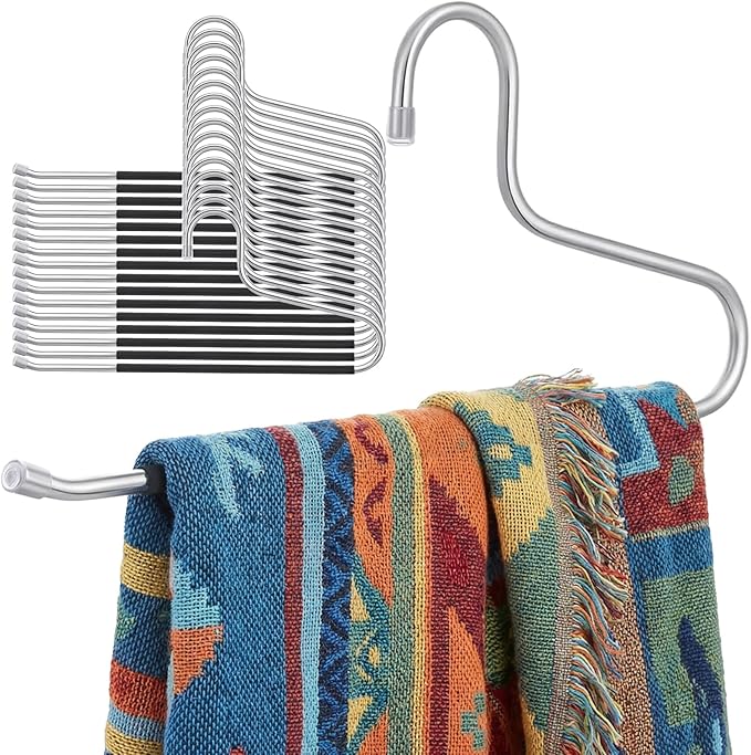 15 Pcs Extended Large Hangers, 14.2 Inch Quilt Hanger Heavy Duty Hangers for Quilts, Comforters, Table Cloths, Pants, Bedding, Drapery, Rugs
