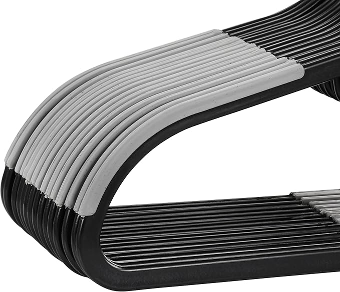 Elama Home Cloths Hanger, Non-Slip, 50 Piece Set (ELH-006-BKGR)