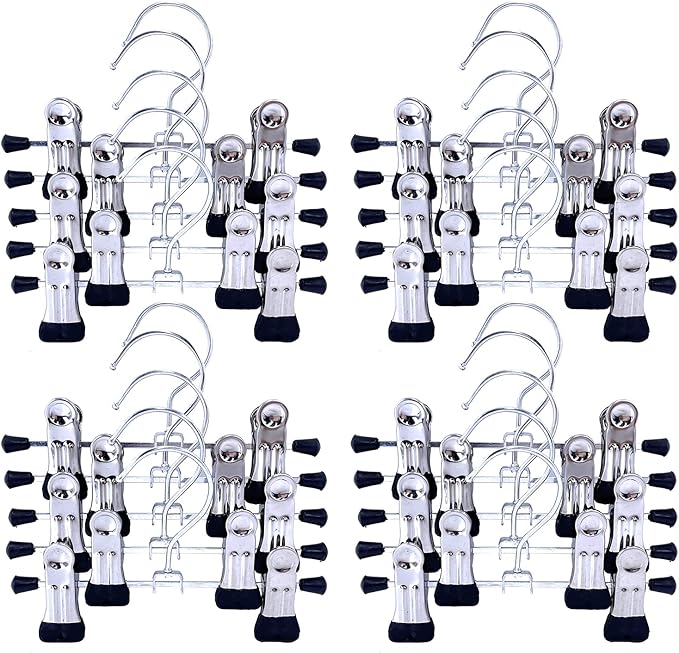 20pcs Adjustable Shoe Rack Pet Baby Pants Folder Multi Functional Travel Portable Hat 6" Heavy Duty Laundry Hooks Socks Holder Double Towels Bags Clothes Clip Boot Hanger Space Saving Home Organizer