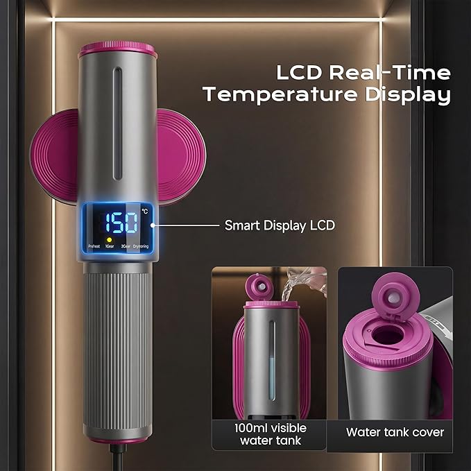 Travel Steamer for Clothes,1200W Portable Steamer ＆ Iron 2 In 1,Large Ceramic Heat Panel with 90°Rotatable Head,100ml Water Tank,110-120V Mini Ironing Machine for Home, Travel and Business.