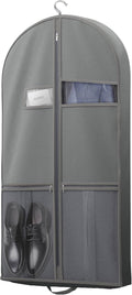 Travel Garment Bag with Zipper Pocket, Suit Bag for Suits, Dresses, Coats