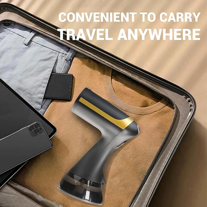 Handheld Garment Steamer with Brush Attachment, Portable Clothes Steamer
